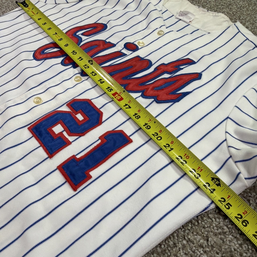 Vintage Saints Minor league Baseball Pinstripe Jersey Size 48 XL Wilson - Picture 8 of 9